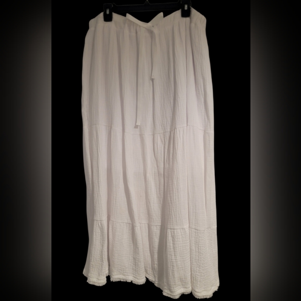 Kaktus White Maxi Skirt NWT XL